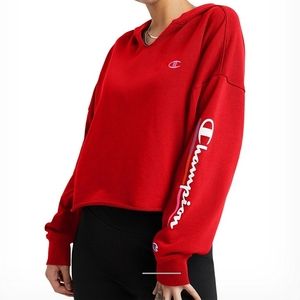 Champion Campus French Terry Split-neck Hoodie. Size Small